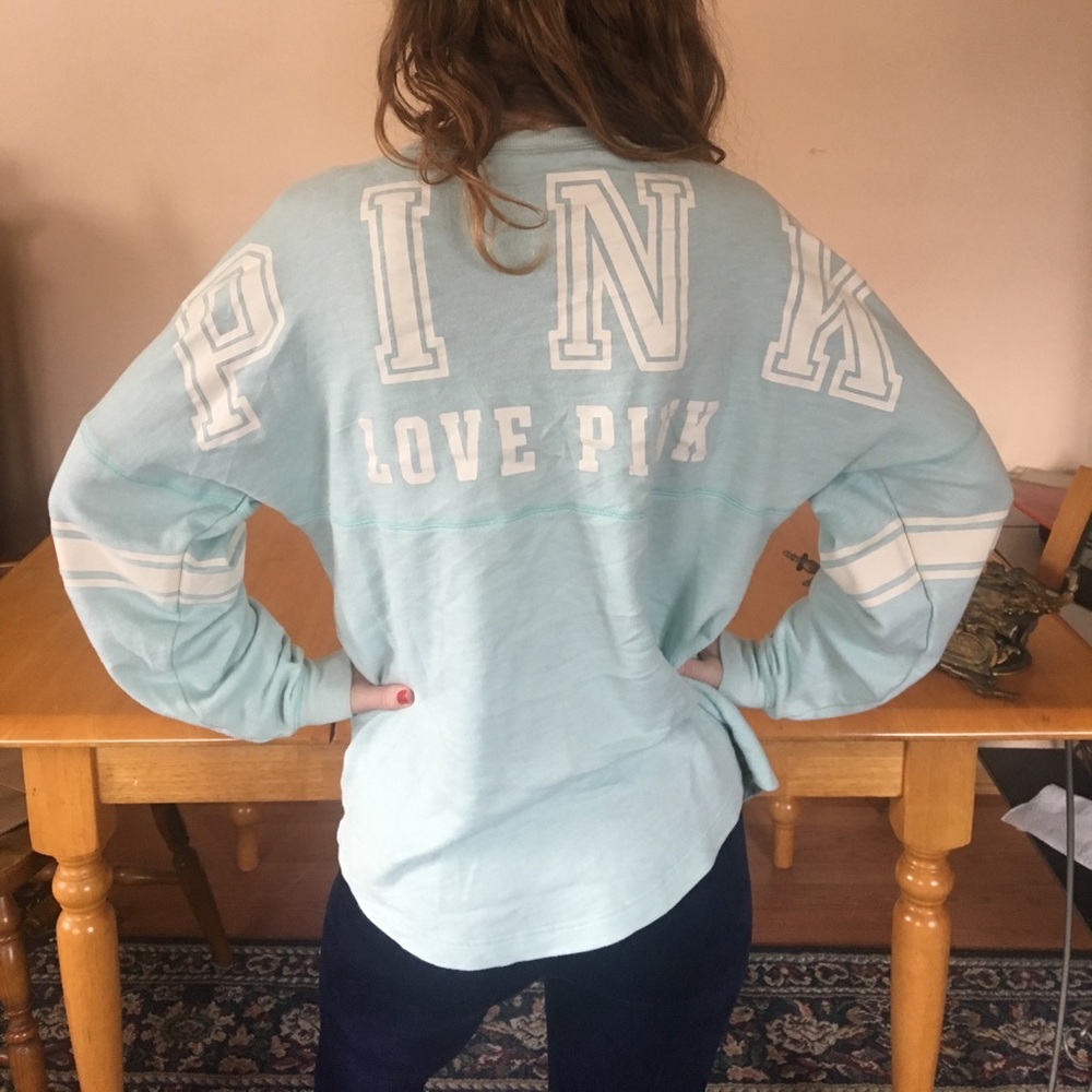 Baby blue varsity crew